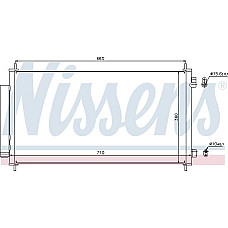 Condensator. climatizare A-C condenser with dryer HONDA CR-V III 2.4 06.06- HONDA CR-V III (RE_), Crossover, 06.2006 - Nissens 940163