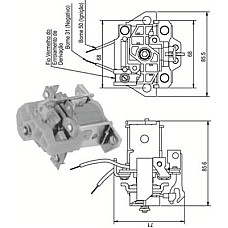 Solenoid. electromotor Electromagnet de pornire Magneti Marelli 940113050338