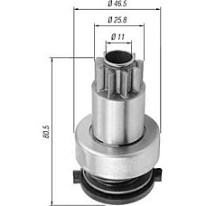 Pinion electromotor Roata de pornire a rotii libere Magneti Marelli 940113020434