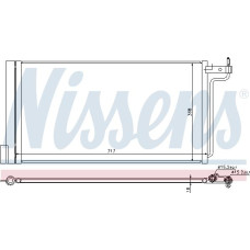 Condensator. climatizare A-C condenser with dryer FORD C-MAX II FOCUS III GRAND C-MAX 1.6-Electric 07.10- FORD C-MAX II (DXA/CB7, DXA/CEU), Dubita, 04.2010 - Nissens 940181