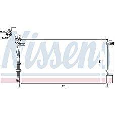 Condensator. climatizare A-C condenser with dryer HYUNDAI GENESIS 3.8 01.08-12.14 HYUNDAI GENESIS (BK38), Compartiment, 01.2008 - Nissens 940250