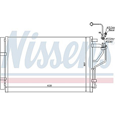 Condensator. climatizare A-C condenser with dryer HYUNDAI ELANTRA V I30 KIA CEED CERATO III PRO CEED 1.4-2.0 09.10- HYUNDAI i30 (GDE), Hatchback Van, 06.2012 - Nissens 940268