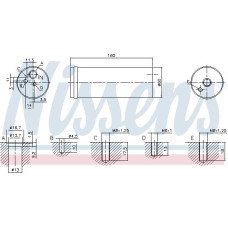 Uscator.aer conditionat Air conditioning drier fits. SEAT LEON TOLEDO II VW BORA BORA I GOLF IV 1.9D 02.00-06.06 VW BORA Variant (1J6), Turism, 05.1999 - 05.2005 Nissens 95524