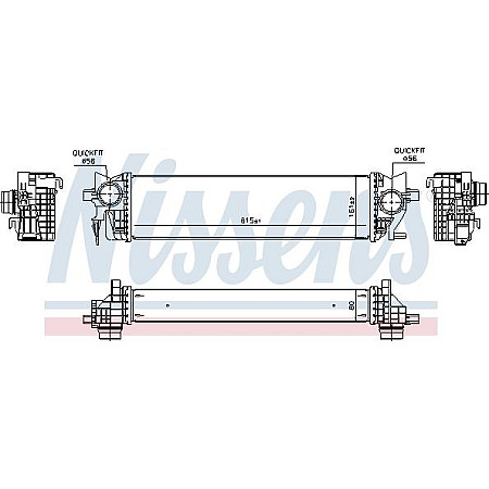 Admisie racitor de aer Intercooler VOLVO S60 III S90 II V60 I V60 II V90 II XC60 II XC90 II 2.0-2.0D-2.0H 09.14- VOLVO V60 II (225, 227), Kombi, 02.2018 - Nissens 96133
