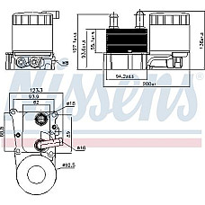 Radiator ulei. ulei motor Oil cooler manual with oil filter housing FORD C-MAX FIESTA FIESTA IV FIESTA-MINIVAN FOCUS C-MAX FORD FOCUS II (DA_, FFS, DS), Turism, 07.2004 - 09.2012 Nissens 90696
