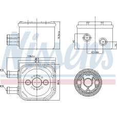 Radiator ulei. ulei motor Oil cooler with easy fit elements with seal AUDI A3 A4 B5 A4 B6 A4 B7 A6 C5 A6 C6 A8 D3 ALLROAD VW NEW BEETLE (9C1, 1C1), Hatchback, 01.1998 - 11.2010 Nissens 90652