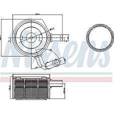 Radiator ulei. ulei motor Oil cooler with easy fit elements with seal DACIA LOGAN LOGAN EXPRESS LOGAN MCV RENAULT CLIO II RENAULT MEGANE II (KM0/2_), Hatchback Van, 08.2003 - 07.2009 Nissens 90669