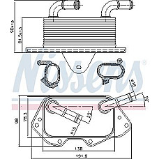 Radiator ulei. ulei motor Oil cooler AUDI A4 B7 A4 B8 A5 A6 ALLROAD C6 A6 ALLROAD C7 A6 C6 A6 C7 A7 A8 D3 A8 D4 Q5 Q7 VW T AUDI A6/S6 IV (4G2, 4GC, C7), Sedan, 11.2010 - 09.2018 Nissens 90662