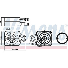Radiator ulei. ulei motor Ulei de racire VOLKSWAGEN GOLF IV 97 - 2.8 V6 Benz. M - Aut. A - C - - A - A... VW POLO Van (6V5), Estate Van, 05.1996 - 09.2001 Nissens 90607