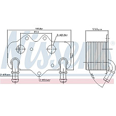 Radiator ulei. ulei motor Oil cooler OPEL ASTRA G ASTRA G-KOMBI SIGNUM SINTRA VECTRA B VECTRA C VECTRA C GTS ZAFIRA A SAAB VAUXHALL VECTRA (B) (J96), Hatchback, 08.1995 - 07.2003 Nissens 90781