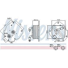 Radiator ulei. ulei motor Oil radiator ALFA ROMEO GIULIETTA FIAT FREEMONT 2.0D 04.10- Nissens 91456
