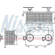 Radiator ulei. ulei motor Racitor de ulei 78x62x144mm MAN FOCL HOCL L2000 LIONS CITY M 2000 L M 2000 M NM SL II MAN LIONS CITY (B.2007.46.010), Autobuz, 03.1996 - Nissens 91137