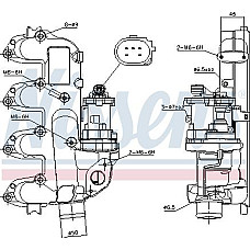 Supapa EGR Colector de aspiratie FORD C-MAX FOCUS II GALAXY II MONDEO IV S-MAX TOURNEO CONNECT TRANSIT CONNECT 1. FORD GALAXY II (WA6), Dubita, 05.2006 - 06.2015 Nissens 98234