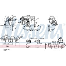 Turbocompresor Nou DACIA DOKKER DOKKER EXPRESS-MINIVAN DUSTER LODGY RENAULT CAPTUR I CLIO IV GRAND SCENIC III GRA RENAULT CAPTUR I (J5_, H5_), Hatchback, 06.2013 - Nissens 93446