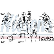 Turbocompresor Nou cu set de garnituri se potriveste. AUDI A3 SEAT ALTEA ALTEA XL LEON TOLEDO III SKODA OCTAVIA II SUPERB II VW VW PASSAT Variant VI (3C5), Turism, 08.2005 - 11.2011 Nissens 93099