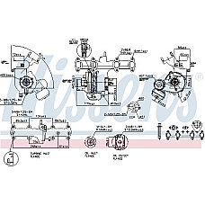 Turbocompresor Nou cu set de garnit se potriveste. AUDI A3 SEAT LEON TOLEDO II SKODA OCTAVIA I VW BORA BORA I GOLF IV 1.9D 08 VW GOLF IV (1J1), Van, 10.1997 - 05.2004 Nissens 93179