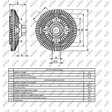 Cupla. ventilator radiator Fan clutch fits. CASE IH FARMALL MAXXUM MXM MXU CASE-STEYR 4000 6000 NEW HOLLAND 5000 6000 7000 8000 NRF 49403