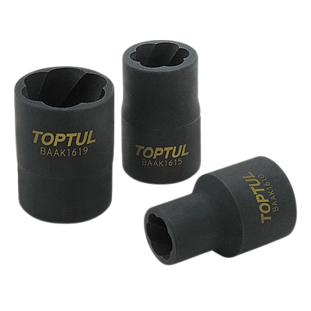 Cheie tubulara extractoare suruburi TOPTUL BAAK1610, antrenor patrat 1/2 inch, deschidere cheie 10 mm, crom molibden TOPTUL BAAK1610
