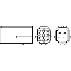 Sonda lambda numar fire 4 220mm MERCEDES A W168 C CL203 C W203 C W204 C T-MODEL S203 CLK C209 E W211 HYUNDAI TRAJET (FO), Dubita, 01.2000 - 07.2008 Magneti Marelli 466016355068