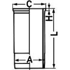 Camasa piston inner diameter. 120mm length. 260mm flange diameter. 150mm fits. MAN FOC HOCL LIONS CITY LIONS MAN SU, Autobuz, 10.1975 - Kolbenschmidt 89927110