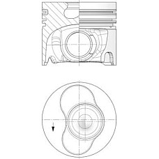 Piston 8101 STD se potriveste. VW CALIFORNIA T5 CAMPER MULTIVAN T5 TRANSPORTER T5 2.5D 04.03-11.09 VW TRANSPORTER V (7JD, 7JE, 7JL, 7JY, 7JZ, 7FD), Cadru de sprijin, 04.2003 - 08.2015 Kolbenschmidt 41094600