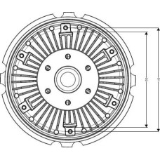 Cupla. ventilator radiator Ventilator se potriveste. AUDI A4 B5 A4 B6 A4 B7 A6 C5 FORD GALAXY I SEAT ALHAMBRA SKODA SUPERB I VW NRF 49523