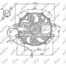 Ventilator. radiator Ventilator radiator BMW 3 E46 2.0D-3.0D 02.98-12.07 BMW 3 - IV (E46), Sedan, 12.1997 - 05.2005 NRF 47747