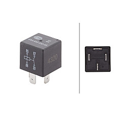 Releul curentului de lucru 5-15-40A 12V numar de afisari 4buc MERCEDES G W463 SL R129 AUDI 100 C3 100 C4 A1 A2 A3 VW TRANSPORTER V (7HB, 7HJ, 7EB, 7EJ, 7EF, 7EG, 7HF, 7EC), Autobuz, 04.2003 - 08.2015 HELLA 4RA 933 332-451