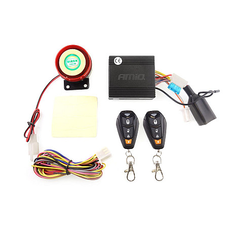 Alarma motocicleta cu functie &quot;pornire motor&quot;  telecomenzi MCA14