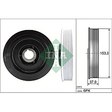 Fulie arbore cotit PEUGEOT 306 Break (7E, N3, N5), Turism, 06.1994 - 12.2002 INA 544 0058 10