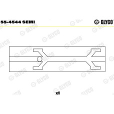 Cuzinet. arbore Bucsa de prindere suprafata de otel acoperita cu sinter de bronz SCANIA 4 4 BUS IRIZAR IRIZAR CEN SCANIA IRIZAR CENTURY, Autobuz, 09.2006 - Glyco 55-4544 SEMI