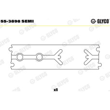 Cuzinet. arbore GP tija cap de maneca 1 buc PB OM611-612-613 MERCEDES-BENZ C-CLASS (W202), Sedan, 03.1993 - 05.2000 Glyco 55-3898 SEMI