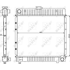 Radiator. racire motor Radiator motor se potriveste. MERCEDES 123 C123 123 T-MODEL S123 123 W123 S W126 2.0-2.9D MERCEDES-BENZ 123 (C123), Compartiment, 03.1977 - 12.1985 NRF 504250