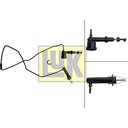 Chit pompa-receptor. ambreiaj Set pompa ambreiaj LAND ROVER FREELANDER I 1.8 02.98-10.06 LAND ROVER FREELANDER (L314), Crossover, 02.1998 - 10.2006 LUK 513 0030 10