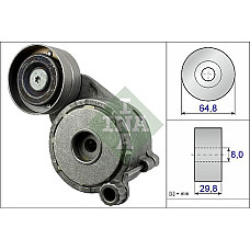 Intinzator.curea transmisie Multi-V belt tensioner MERCEDES C T-MODEL S204 C W204 CLS C218 CLS SHOOTING BRAKE X218 E A207 MERCEDES-BENZ M-CLASS (W166), Crossover, 06.2011 - 12.2015 INA 534 0506 10