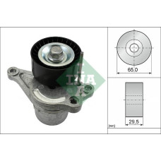 Intinzator.curea transmisie Rola de tensionare curea de transmisie RENAULT ESPACE KOLEOS LAGUNA MEGANE SCENIC VEL SATIS TRAFIC RENAULT MASTER III (EV, HV, UV), Cadru de sprijin, 02.2010 - INA 534 0281 10