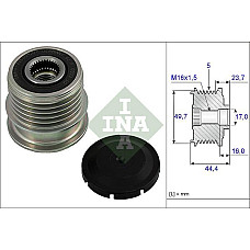 Sistem roata libera. generator Rulita alternator MERCEDES A W168 VANEO 414 1.6-2.1 07.98-07.05 MERCEDES-BENZ A-CLASS (W168), Hatchback, 07.1997 - 08.2005 INA 535 0011 10