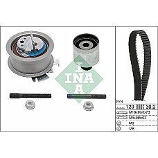 Set curea de distributie Set de sincronizare centura pinion AUDI A2 A3 A4 B6 A4 B7 A6 C5 FORD GALAXY I SEAT ALHA VW POLO (9N_), Hatchback, 10.2001 - 10.2014 INA 530 0201 10