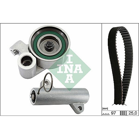 Set curea de distributie Set de distributie curea pinion se potriveste. TOYOTA CAMRY DYNA FORTUNER HIACE - COMMUTER V HIACE IV TOYOTA LAND CRUISER PRADO IV (_J15_), Crossover, 07.2009 - INA 530 0719 10