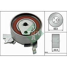 Rola intinzator.curea distributie curele tensionare OPEL ASTRA 1.8i 2.0i 91.09- OMEGA 1.8 2.0 86.09 CHEVROLET CLASSIC, Sedan, 01.2002 - INA 531 0273 30