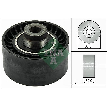 Rola ghidare-conducere. curea distributie Ruloul - scripetele de sustinere a curelei de distributie CITROEN AX BE PEUGEOT 307 SW (3H), Turism, 03.2002 - 12.2009 INA 532 0345 10