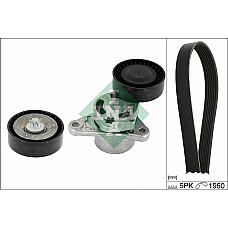 Set curea transmisie cu canel V-belts set with rollers MERCEDES A V177 A W177 B SPORTS TOURER W247 C A205 C C205 C T-MO MERCEDES-BENZ C-CLASS (W205), Sedan, 07.2013 - INA 529 0487 10