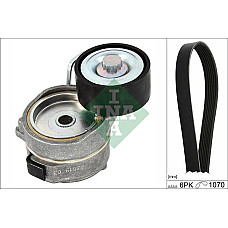 Set curea transmisie cu caneluri V-belts set with rollers fits. DS DS 3 CITROEN C3 AIRCROSS II C3 II C3 III C4 CACTUS C-ELYSEE D CITROEN DS3, Sabrioleta, 01.2013 - 07.2015 INA 529 0420 10