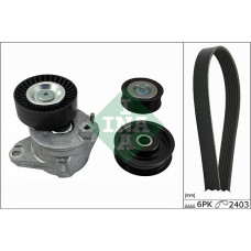 Set curea transmisie cu canel V-belts set with rollers MERCEDES C CL203 C T-MODEL S203 C T-MODEL S204 C W203 C W204 CLC MERCEDES-BENZ C-CLASS (CL203), Compartiment, 03.2001 - 06.2011 INA 529 0034 10