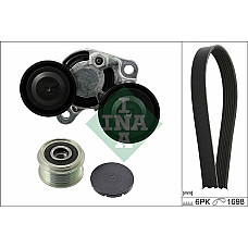 Set curea transmisie cu canel V-belts set with rollers BMW 1 F20 1 F21 2 F22 F87 3 E90 3 E91 3 E92 3 E93 3 F30 F80 3 F3 BMW 3 - V (E90), Sedan, 02.2004 - 02.2012 INA 529 0206 20