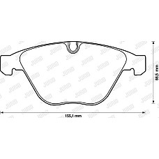 Set placute frana.frana disc Set de frana din ceramica Fata BMW 1 E82 3 E90 3 E92 3 E93 5 E60 5 E61 6 E63 6 E6 BMW X1 - I (E84), Turism, 03.2009 - 06.2015 Jurid 571990JC