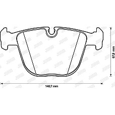 Set placute frana.frana disc Set de frana din ceramica Spate BENTLEY ARNAGE AZURE CONTINENTAL CONTINENTAL FLYI BMW X5 - III (F15, F85), Crossover, 08.2013 - 07.2018 Jurid 571991JC