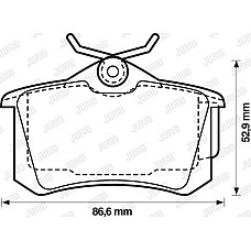 Set placute frana.frana disc Set de frana din ceramica Spate RENAULT AVANTIME CLIO III CLIO IV ESPACE III GRAN RENAULT MEGANE IV Grandtour (K9A/M/N_), Turism, 04.2016 - Jurid 573005JC