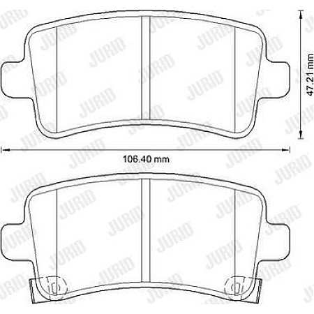 Set placute frana.frana disc Seturi de frana din ceramica Spate se potriveste. CHEVROLET MALIBU OPEL INSIGNIA A INSIGNIA A COUN OPEL INSIGNIA A (G09), Sedan, 07.2008 - 03.2017 Jurid 573313JC