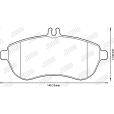 Set placute frana.frana disc Set de frana din ceramica Fata MERCEDES C C204 C T-MODEL S204 C W204 E A207 E C20 MERCEDES-BENZ E-CLASS (W212), Sedan, 01.2009 - 12.2016 Jurid 573257JC